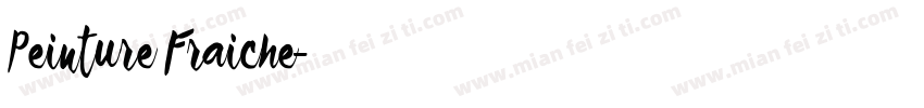Peinture Fraiche字体转换